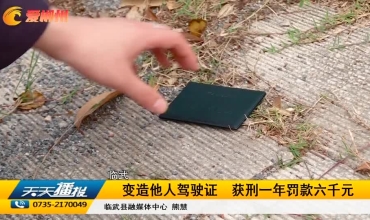 【天天播报】临武：变造他人驾驶证 获刑一年罚款六千元