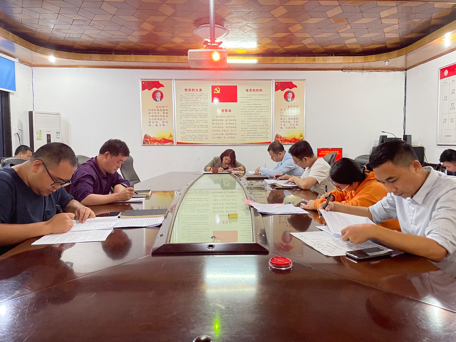 汾市镇：以考促学检验党史学习教育成果
