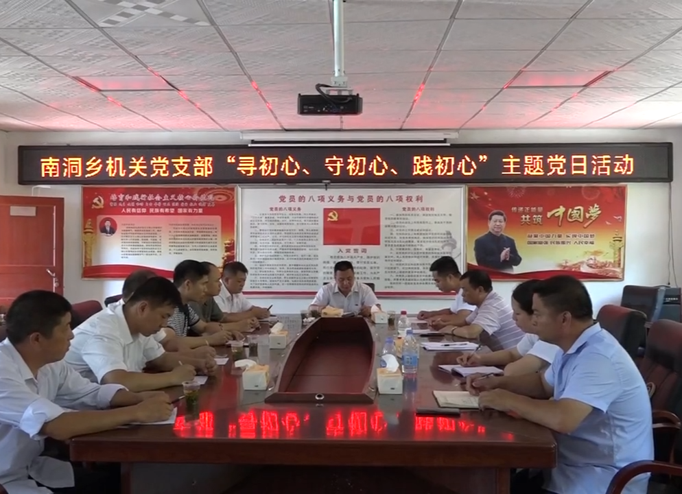 南洞乡开展“寻初心、守初心、践初心”主题党日活动