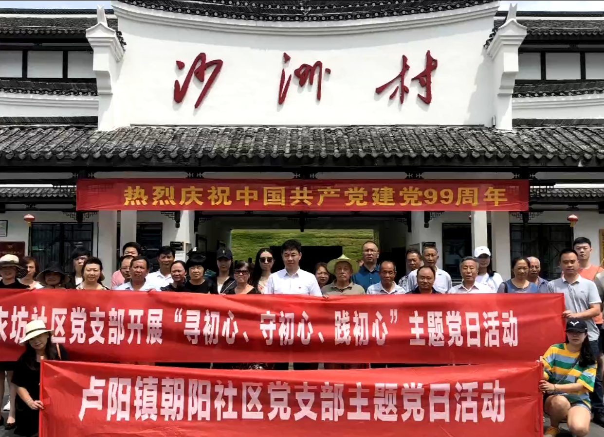 卢阳镇朝阳社区、绣衣坊社区党支部开展主题党日活动