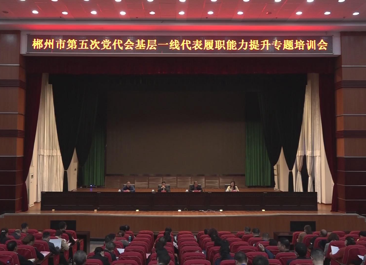 市第五次党代会基层一线代表履职能力提升专题培训会在我县举行