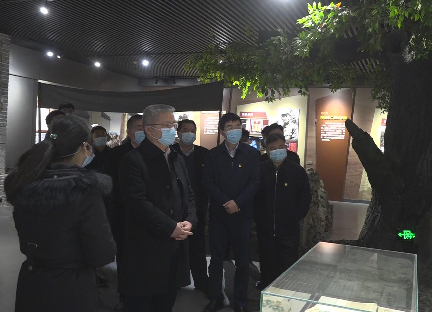 副省长朱忠明一行到沙洲村开展党史学习教育