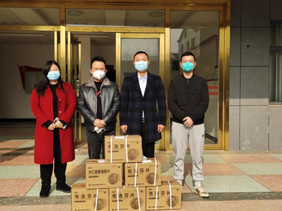 蒿子港镇：爱心企业捐赠 共筑健康防线