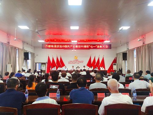 万楼街道召开纪念中国共产党建党99周年表彰大会