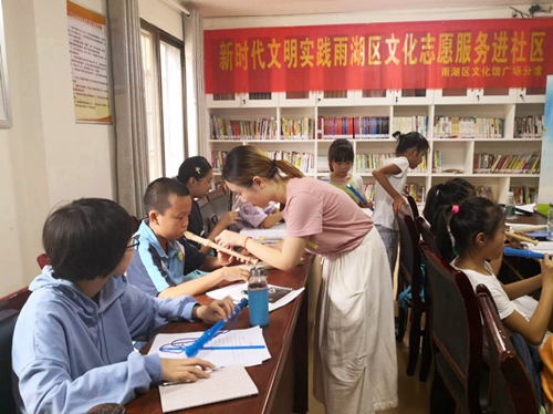 【新时代文明实践雨湖行】文化志愿服务进社区， 少儿器乐培训班结业