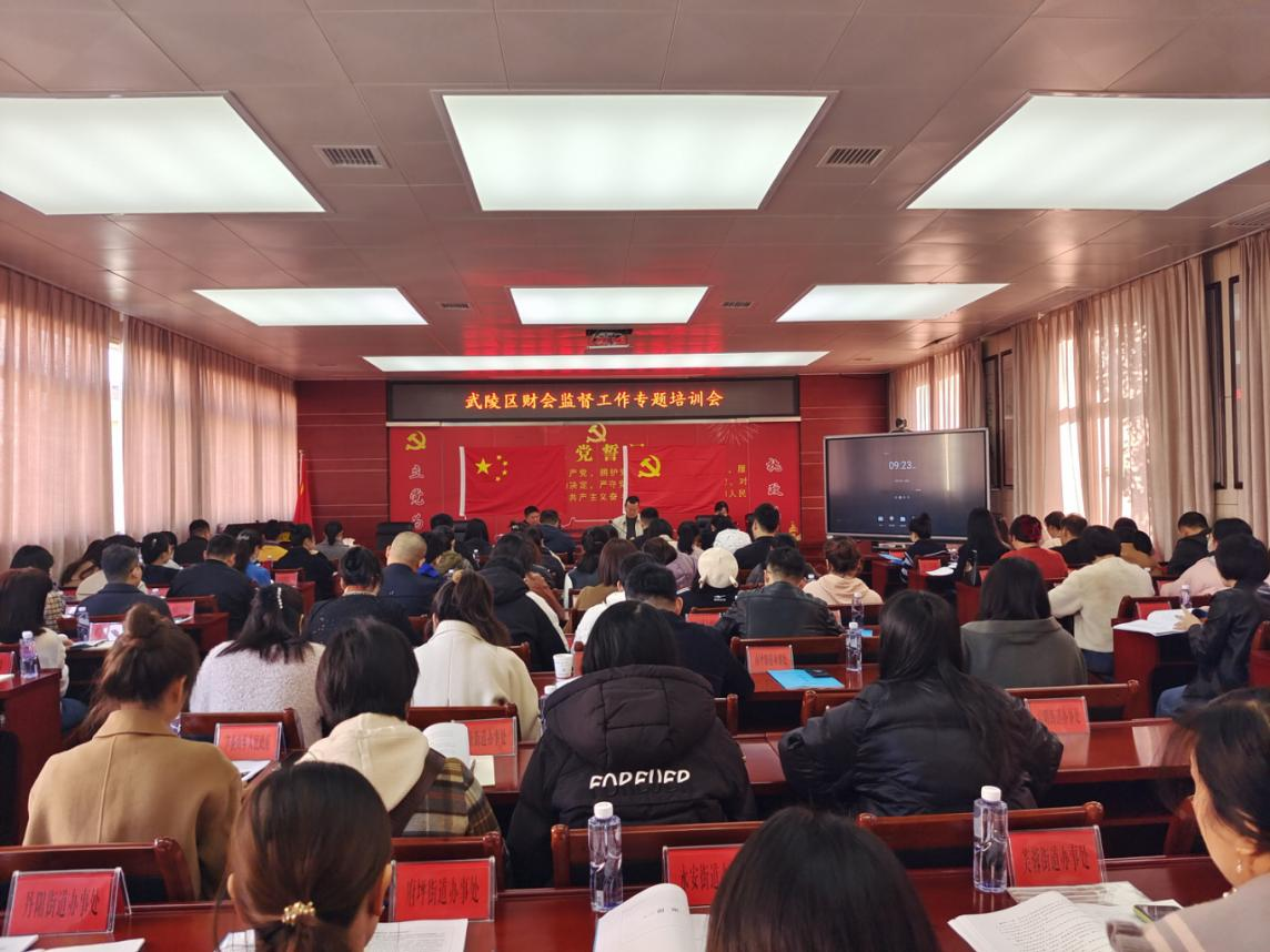 武陵区财政局召开全区财会监督工作专题培训会