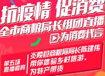 4月22日上午11点炎陵县商粮局局长陈建伟带你体验乡村旅游，品尝风俗美食，为农副产品代言