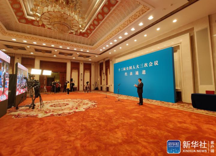 十三届全国人大三次会议首场“代表通道”