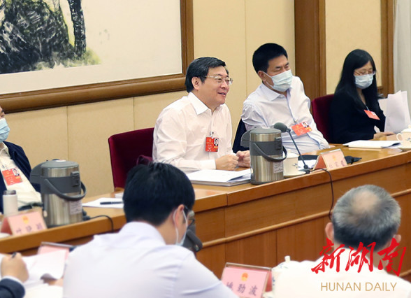 湖南代表团举行分组会议 传达学习贯彻习近平总书记重要讲话精神