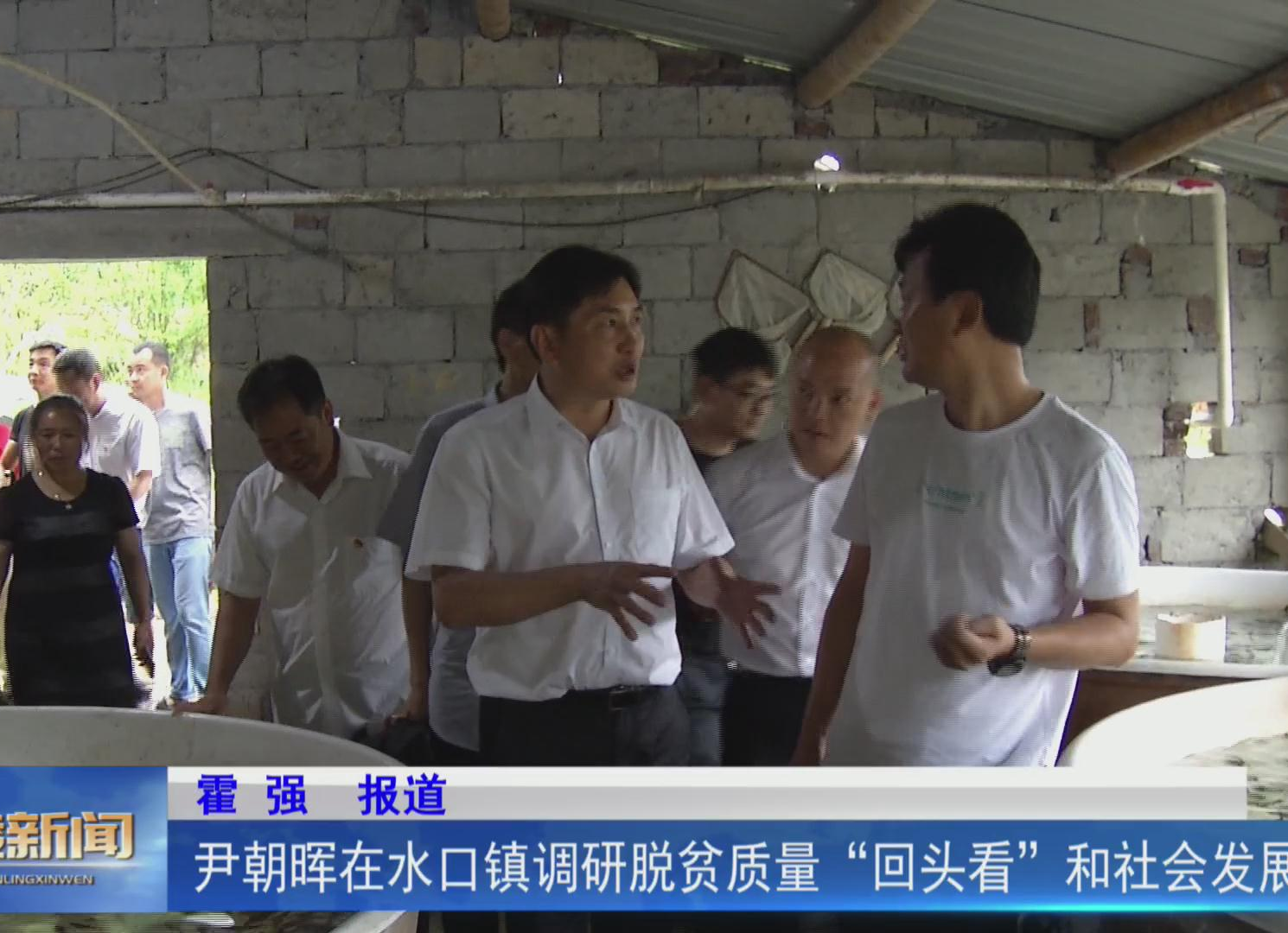 【决战决胜脱贫攻坚】尹朝晖在水口镇调研脱贫质量"回头看"和经济社会发展工作