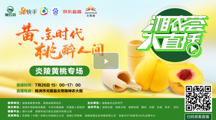 湘农荟大直播｜炎陵专场：黄金时代 桃醉人间