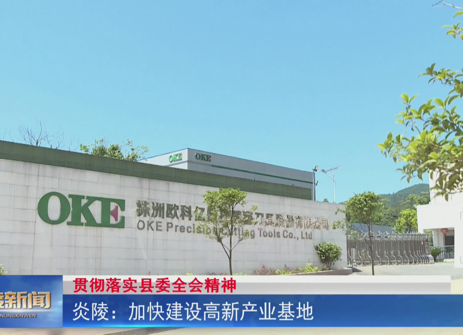 炎陵：加快建设高新产业基地【视频】