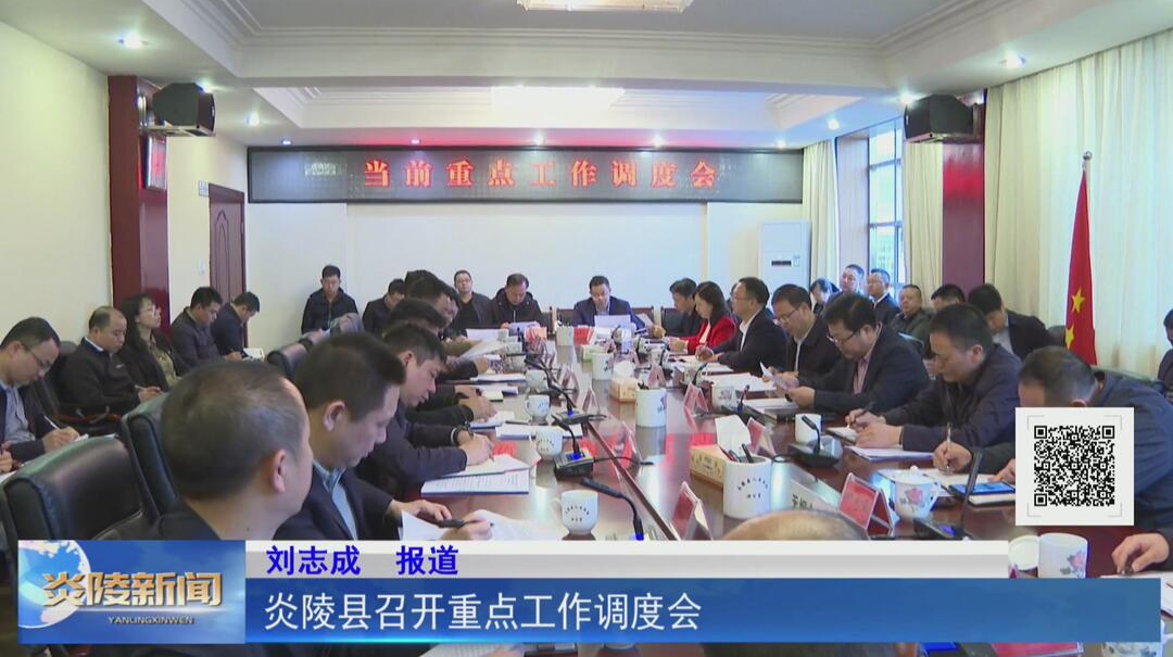 炎陵县召开重点工作调度会【视频】