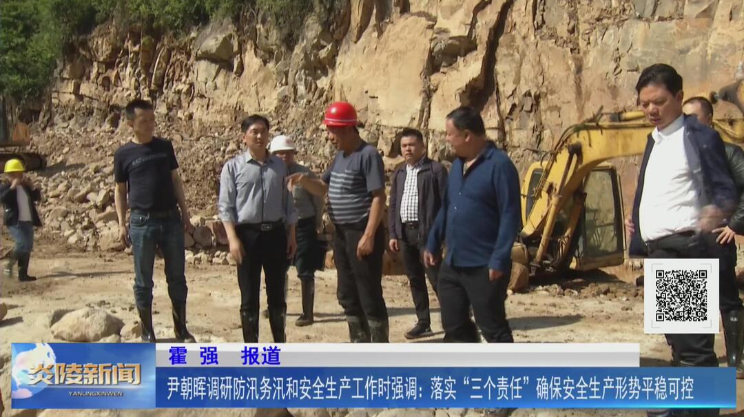 尹朝晖调研防汛务汛和安全生产工作时强调：落实“三个责任”确保安全生产形势平稳可控【视频】