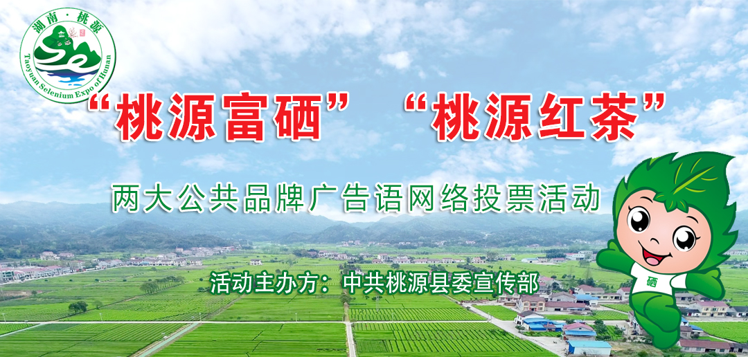 【桃源富硒】【 桃源红茶】两大公共品牌广告语网络投票