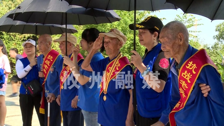 纪念抗战胜利75周年　 攸县抗战老兵祭英烈