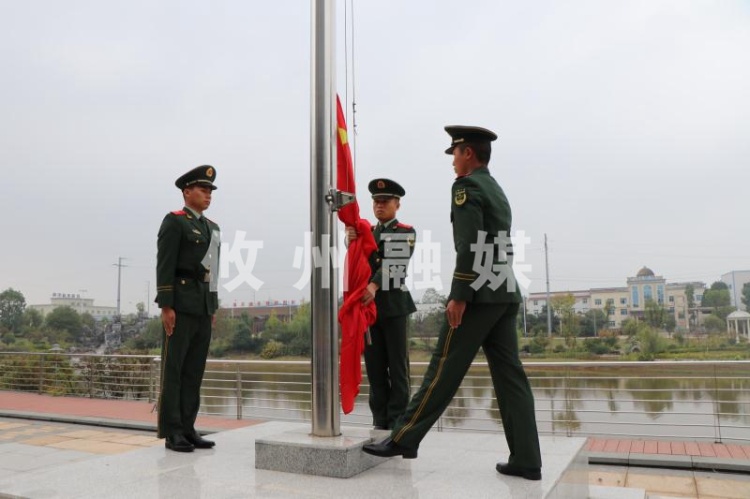 攸县高新区：升国旗　奏国歌，凝聚发展新动力