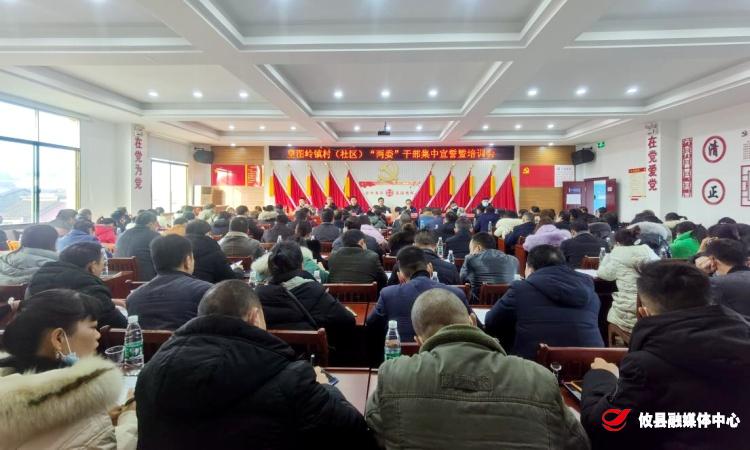 皇图岭镇召开村（社区）新一届“两委”班子成员集中宣誓暨培训会议