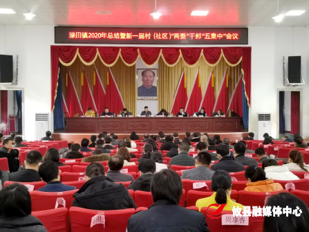 渌田镇召开2020年总结大会暨新一届村（社区）“两委”干部“五集中”会议