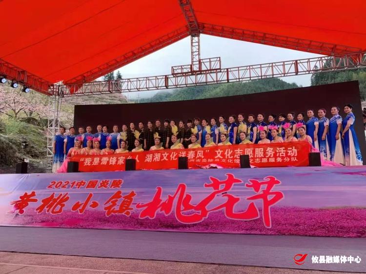 “百里桃花红 醉美湘赣边”2021湘赣边区域合作示范区中国炎陵·黄桃小镇·桃花节盛装开启