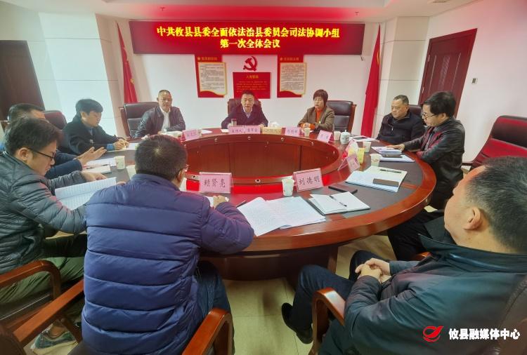 攸县县委全面依法治县委员会司法协调小组召开第一次全体会议