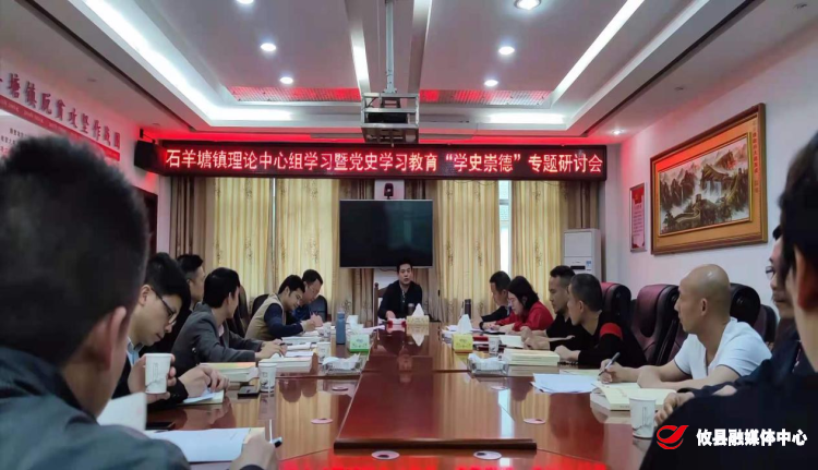 【学党史 开新局】石羊塘镇开展理论学习中心组学习暨党史教育“学史增信”专题研讨会