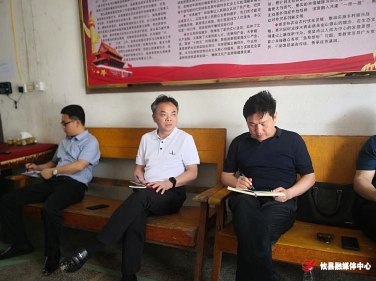 文斌到鸾山镇调研指导重点工作