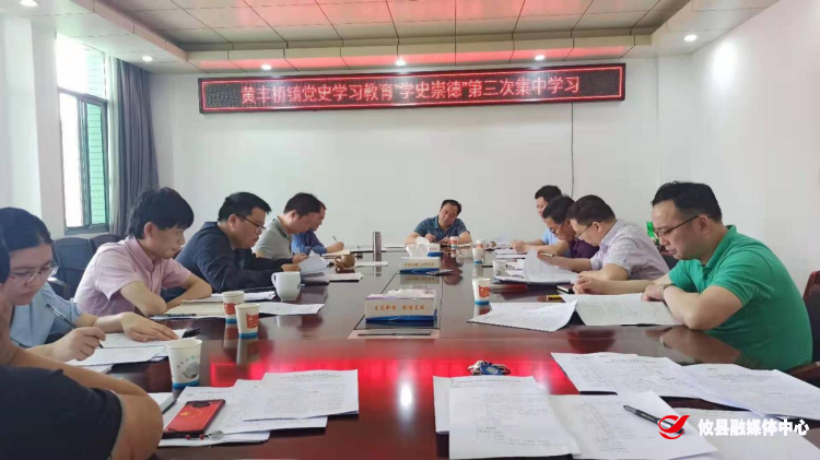 黄丰桥镇开展党史学习教育第三次专题学习