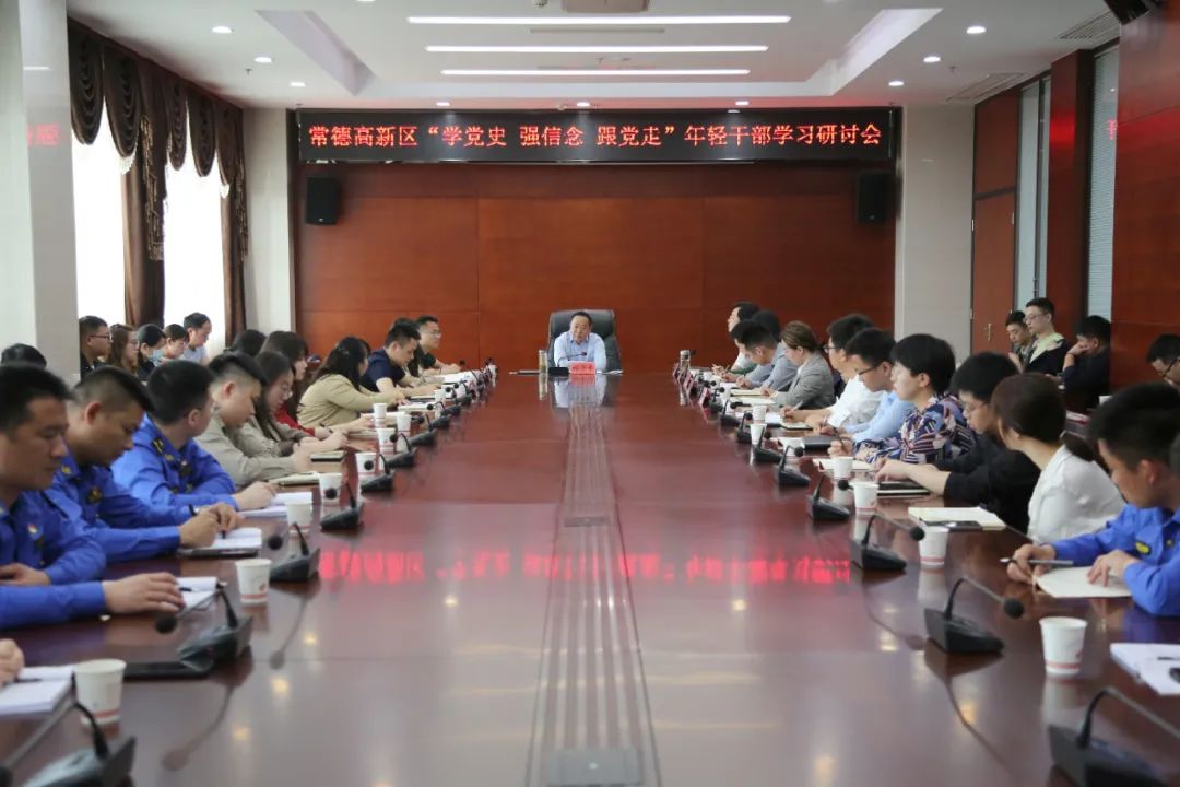 常德高新区召开“学党史 强信念 跟党走”年轻干部学习研讨会