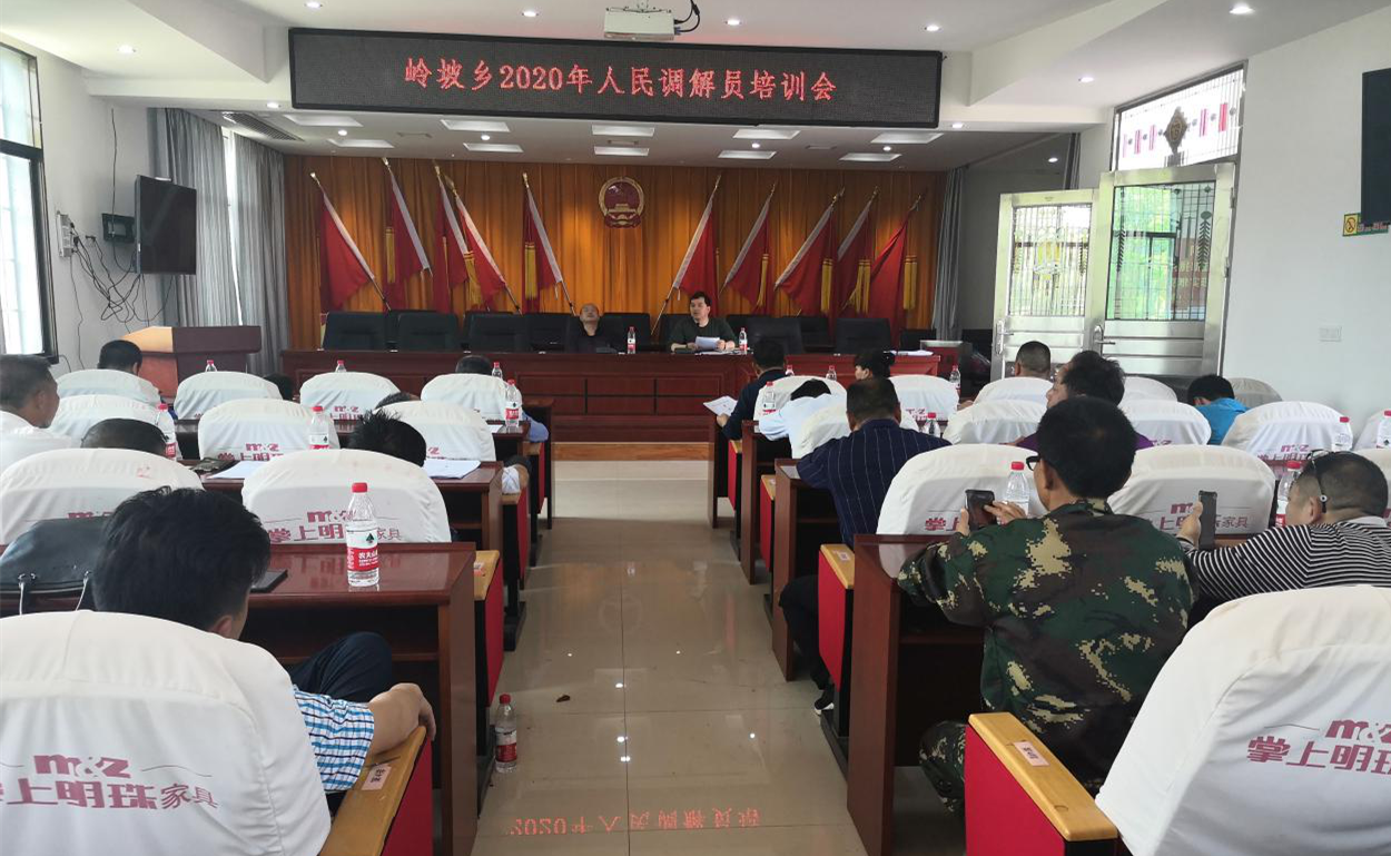 发扬“枫桥经验”，岭坡乡举办人民调解员培训班