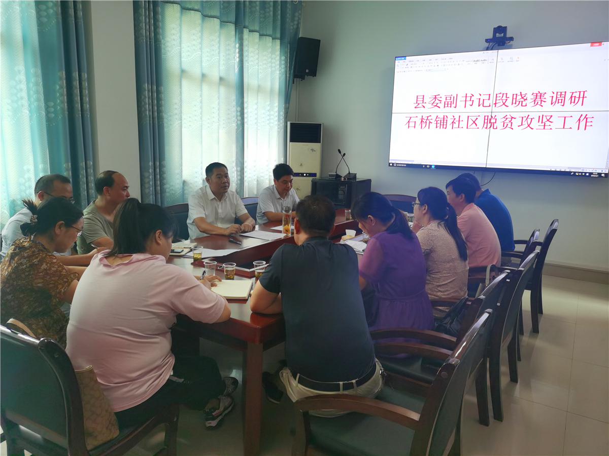段晓赛赴长江镇调研脱贫攻坚工作