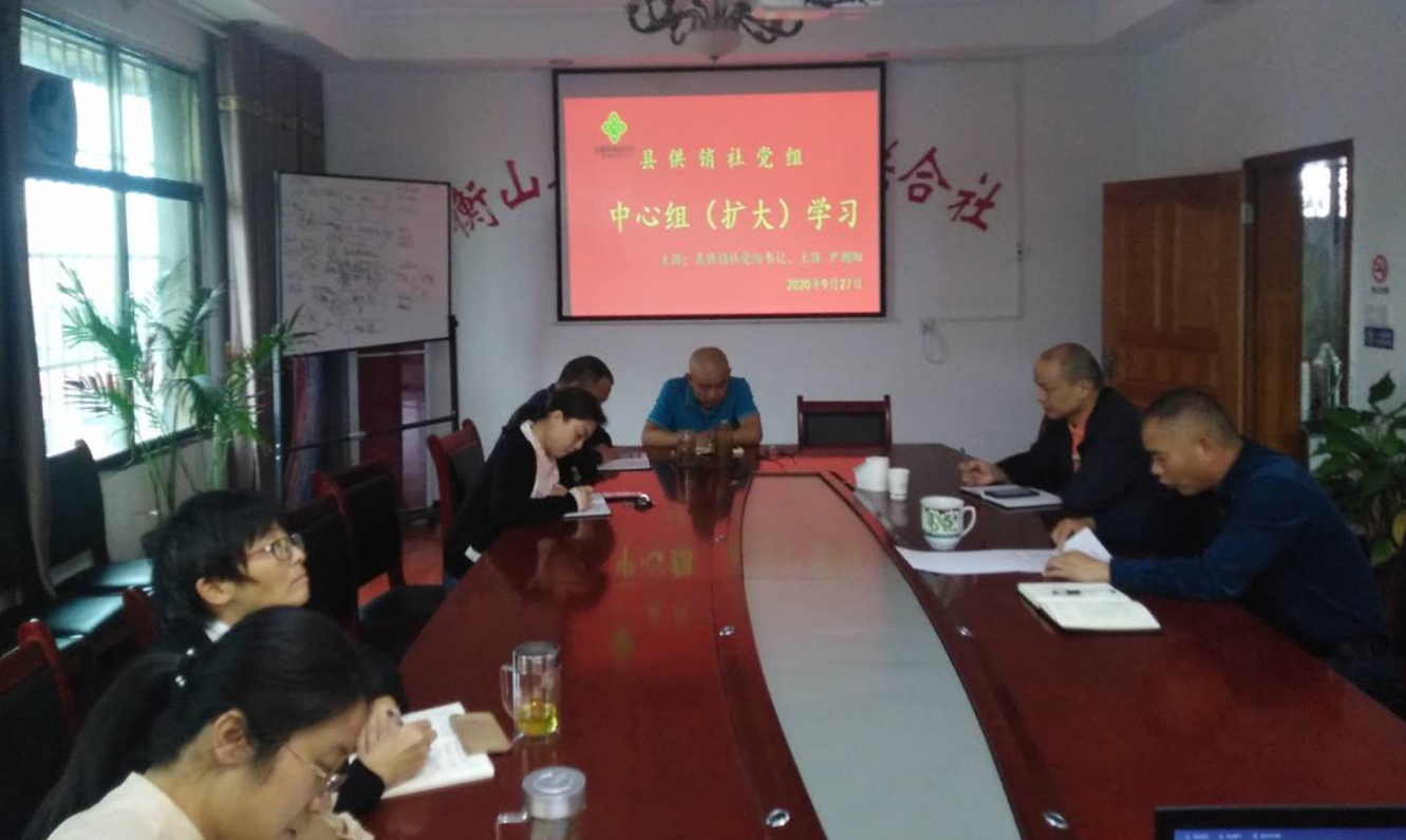 县供销社党组中心组开展专题学习