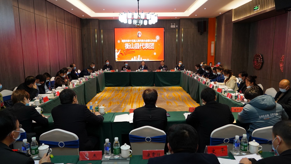 市第十五届人民代表大会第九次会议  衡山代表团开展第五次讨论