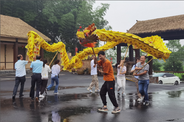 我们的节日·端午：武陵区商务局学舞龙 承传统