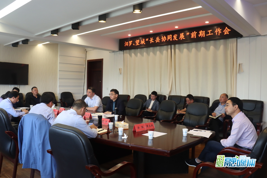 加快推进长岳协同发展，汨罗召开前期工作会议