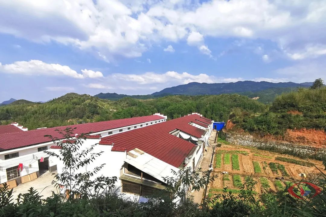 金塘坡安置点位于板江乡千石村,崭新的房屋整齐排列,屋前的地坪上坐着