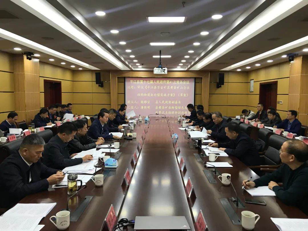 县第十七届人民政府第41次常务会议召开
