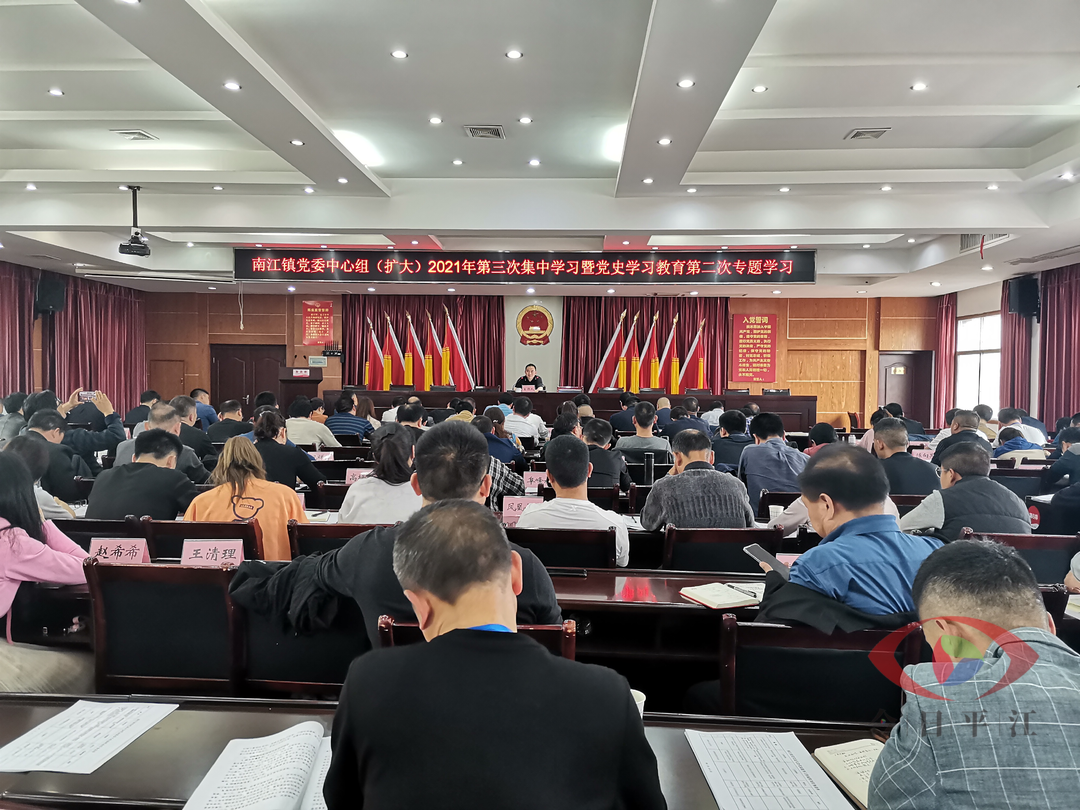 学史增信 真学真信——南江镇开展党史学习教育第二次专题学习