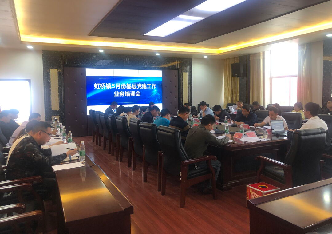 “策马扬鞭 铸心笃行”——虹桥镇召开五月份党建专干会