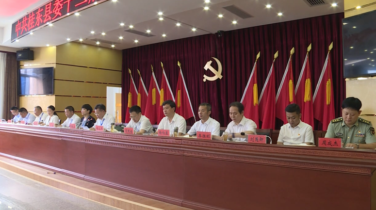中共桂东县委十二届七次全体会议召开
