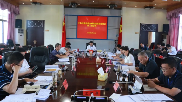 中共桂东县委全面依法治县委员会第二次会议召开