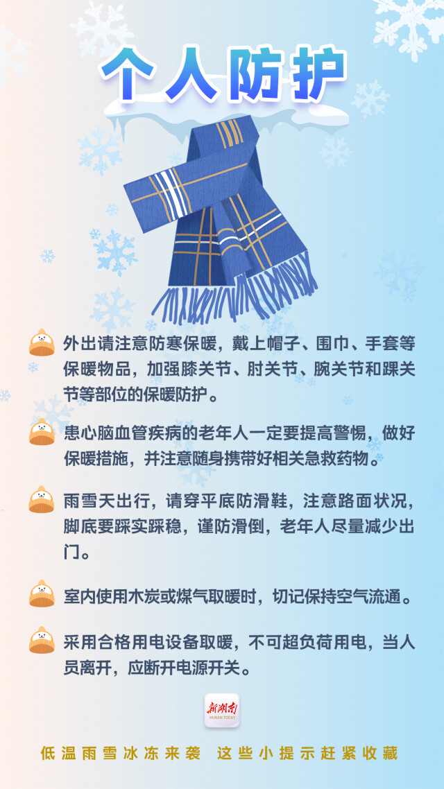 实用！低温雨雪冰冻来袭，这些小提示赶紧收藏