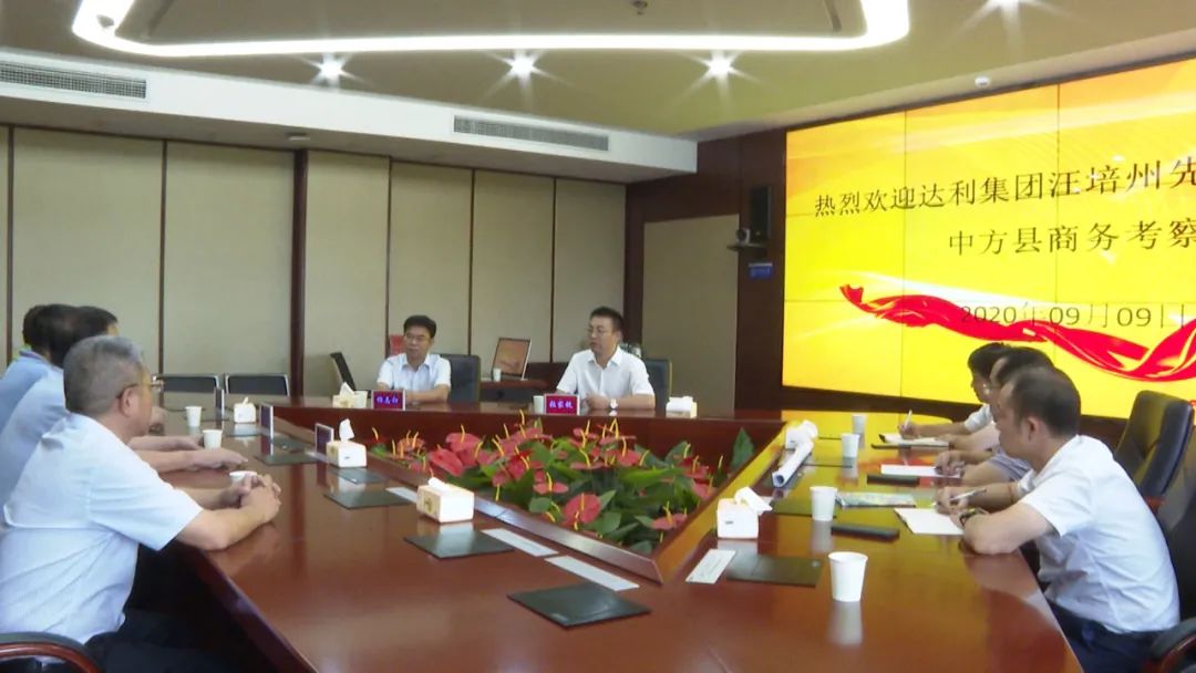 达利集团副总裁汪培州一行到我县参观考察