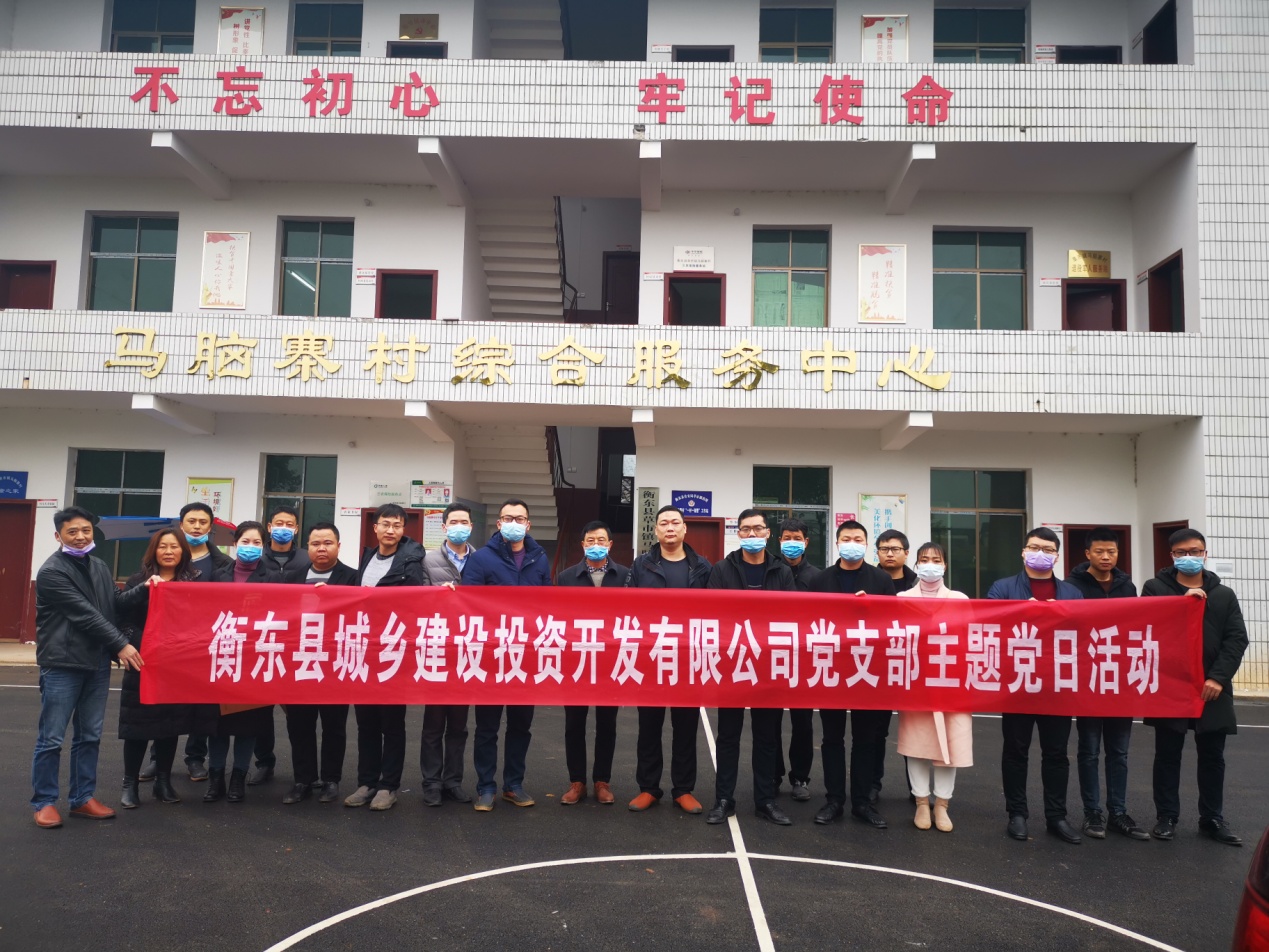 县城乡投开展“疫情防控践初心”主题党日活动