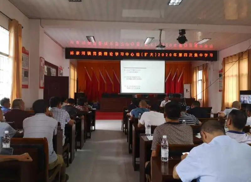 陈家河镇深入学习全国两会精神