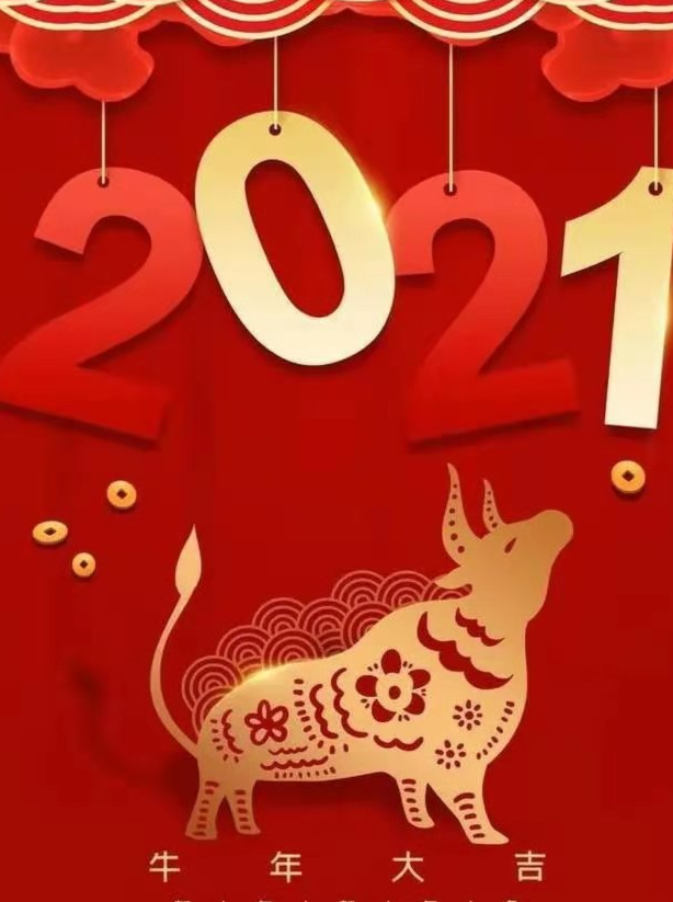 这份给您的新春祝福，牛气冲天！