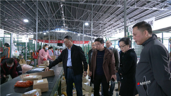 向锦云来桑植县开展快递业从业人员合法权益保障专题调研