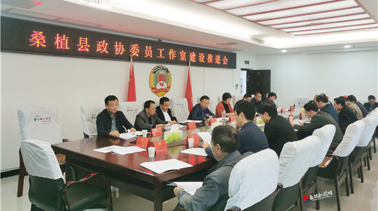 杨绍武主持召开桑植县政协委员工作室建设推进会