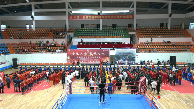张家界市第四届“贺龙杯”武术擂台争霸赛在桑举办