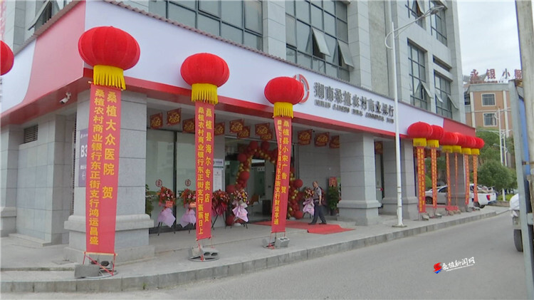 桑植农商银行东正街支行迁址开业